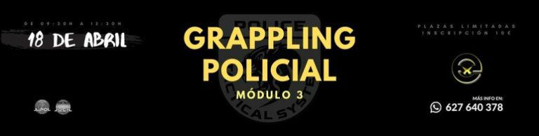 Curso de grappling policial módulo 3. Inscripciones disponibles.