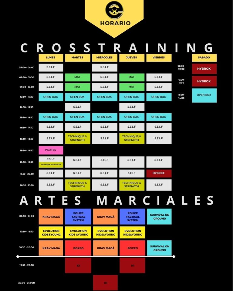 HORARIO EVOLUTION BOX 2025